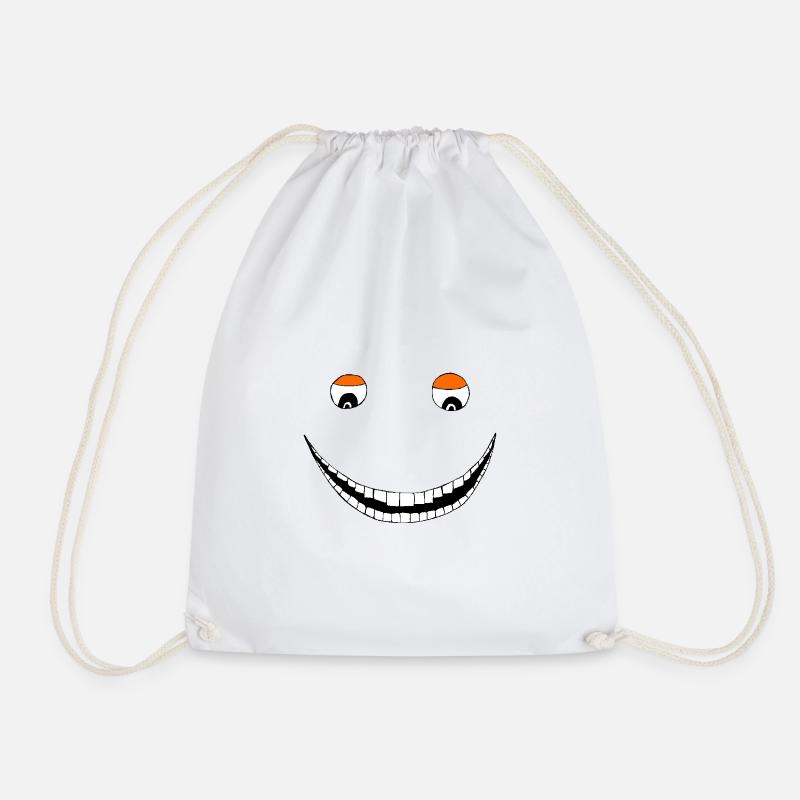 Broad grin - Drawstring Bag - white