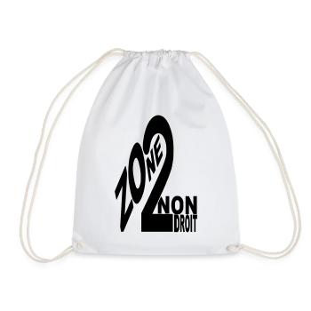 Tee shirt Zone De Non Droit - Sac de sport léger - blanc - Devant