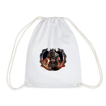 Viking Krieger im Feuerkreis - Turnbeutel - Weiß - Vorne