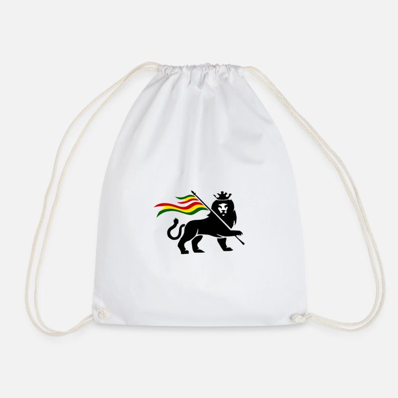 Rasta Fahnenlöwe - Turnbeutel - Weiß