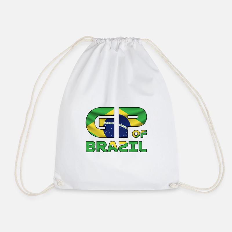 brazil_gp - Drawstring Bag - white
