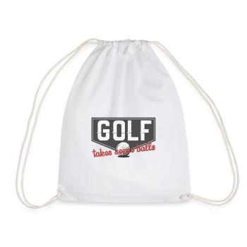 Golf Geschenk Witz Golfspieler Golfer - Turnbeutel - Weiß - Vorne