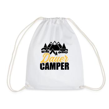 Camping - Turnbeutel - Weiß - Vorne