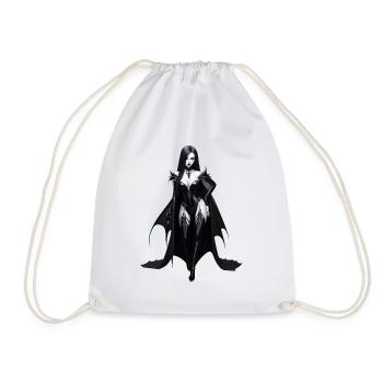 Sexy Vampire Lady Schönheit Dame Vampir - Turnbeutel - Weiß - Vorne