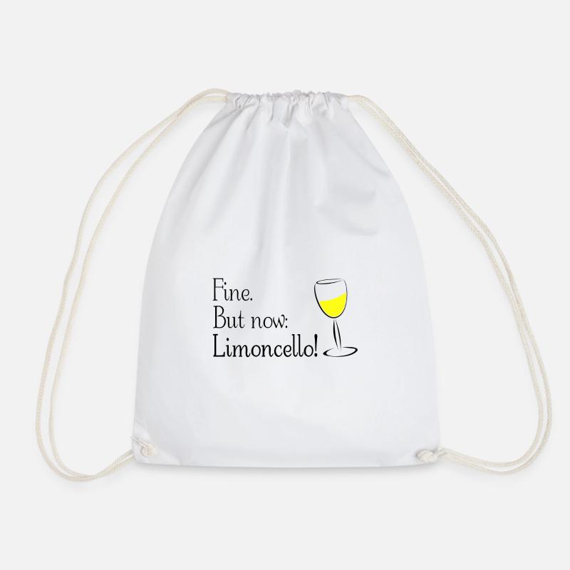 Fine. But now: Limoncello! Limoncino! - Turnbeutel - Weiß