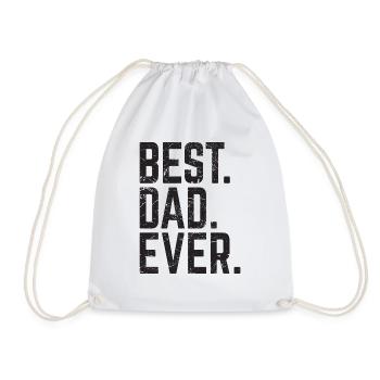 Best Dad Ever - Drawstring Bag - white - Front