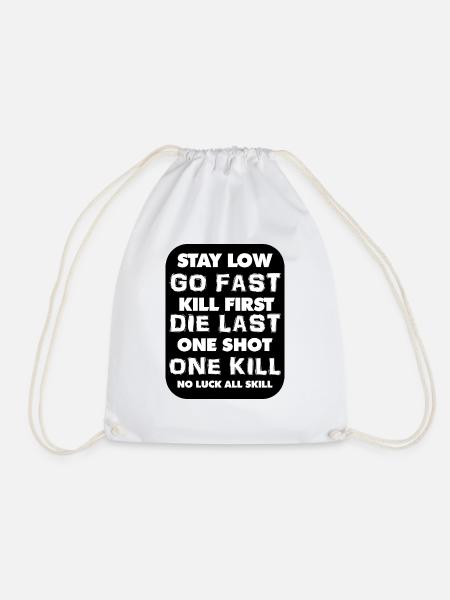 Stay low, go Fast T-shirt - Sac de sport léger - blanc