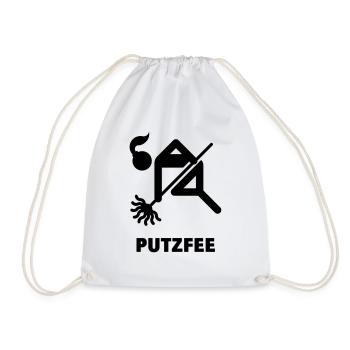 Putzfee / femme de ménage - Sac de sport léger - blanc - Devant