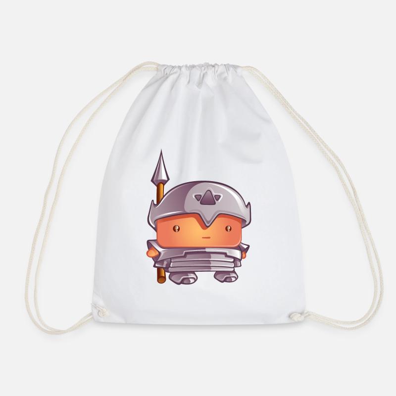 castle keeper - Drawstring Bag - white
