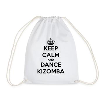 Keep calm and dance Kizomba - Turnbeutel - Weiß - Vorne