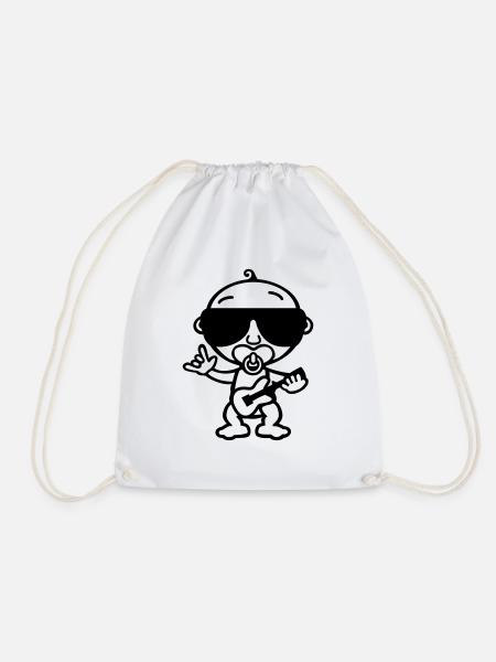 Cool Rock Baby (SW) - Turnbeutel - Weiß