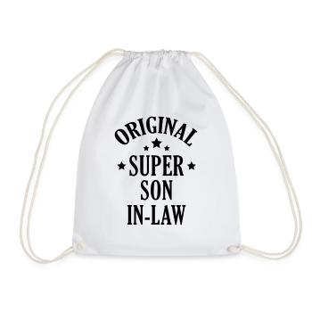 Son in law Schwiegersohn Beau Frere Beau-Frère - Drawstring Bag - white - Front