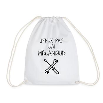 mécanique / mécanicien / mécano / garage - Sac de sport léger - blanc - Devant