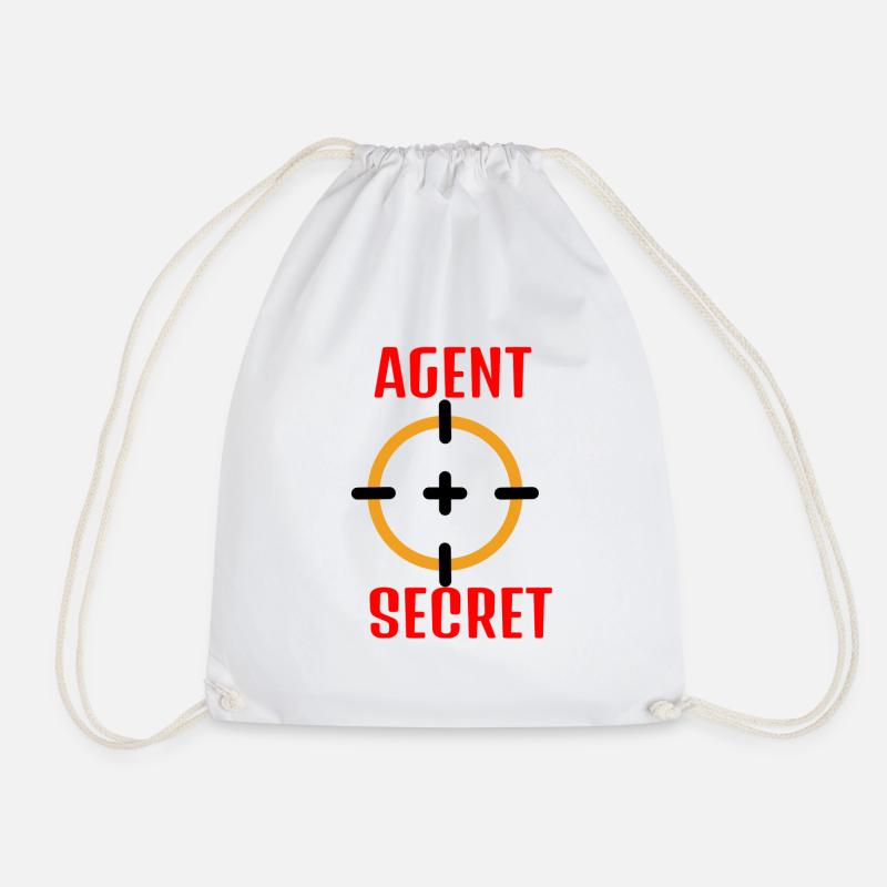 AGENT SECRET - Turnbeutel - Weiß