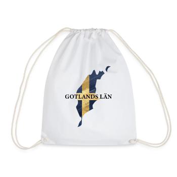 SCHWEDEN GOTLANDS LÄN - Turnbeutel - Weiß - Vorne