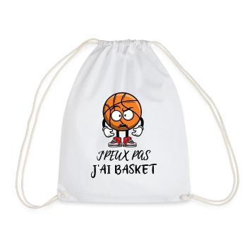 J'peux pas j'ai basket, humour basketball - Sac de sport léger - blanc - Devant
