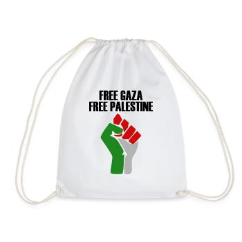 gaza libre palestine libre - Sac de sport léger - blanc - Devant