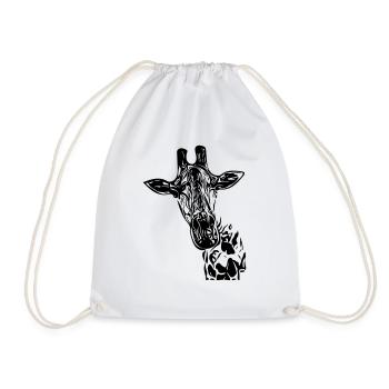 Girafe Vector Vintage - Sac de sport léger - blanc - Devant