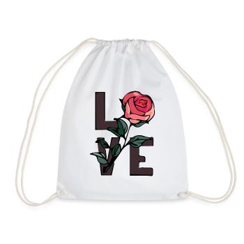 love, happy valentine day, I love you for you are - Sac de sport léger - blanc - Devant