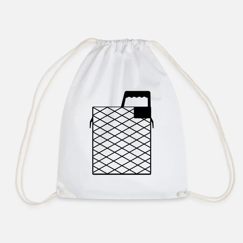 Painter's grid / scraper grid - Drawstring Bag - white