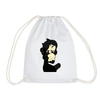Cosplay de Noël Charlotte Femme Gothique Foncee - Sac de sport léger - blanc - Devant
