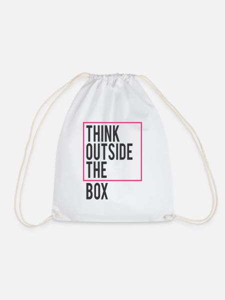 Think outside the Box - Turnbeutel - Weiß