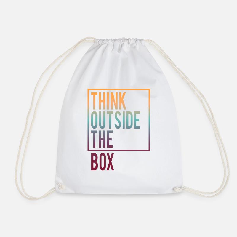 Think outside the Box - Turnbeutel - Weiß