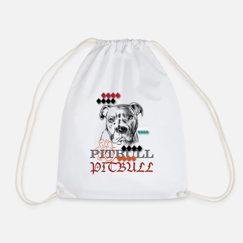 PITBULL - Turnbeutel - Weiß