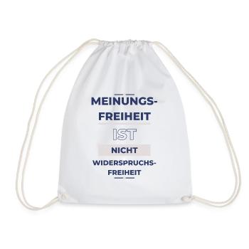 Meinungsfreiheit LBHGBW - Turnbeutel - Weiß - Vorne