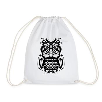 Hibou - Sac de sport léger - blanc - Devant
