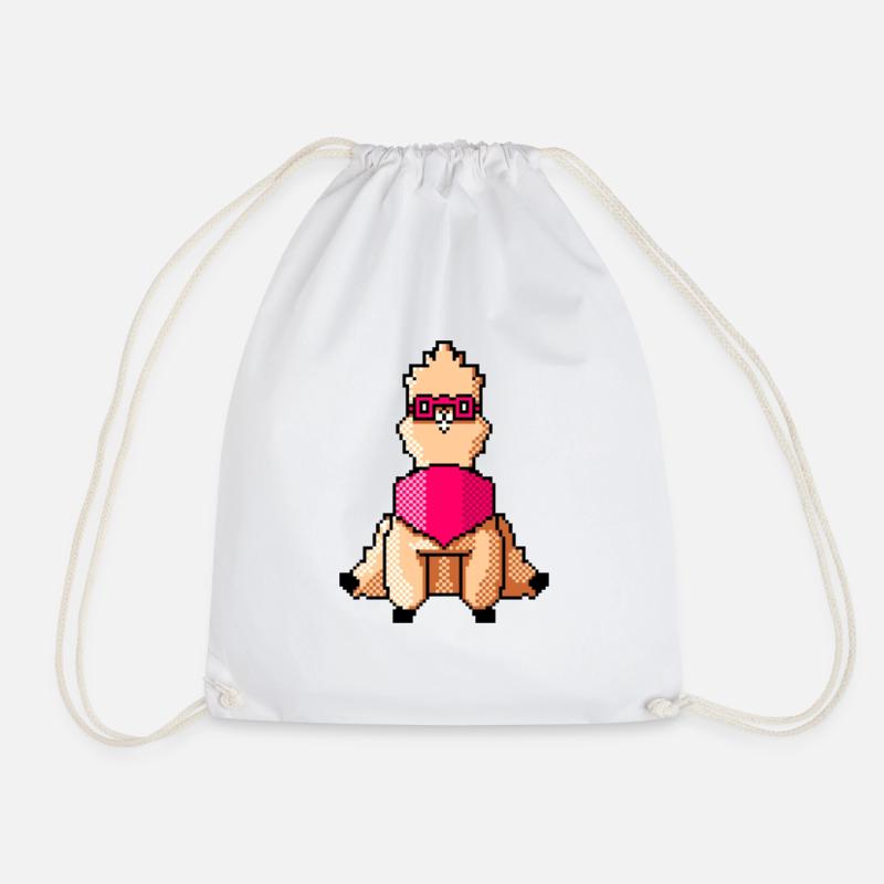 nerdy crypto weirdo alpaca - Turnbeutel - Weiß