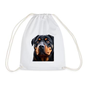 Rottweiler - Turnbeutel - Weiß - Vorne