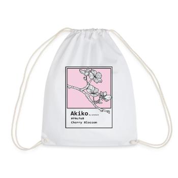 Kirschblüten Akiko - Turnbeutel - Weiß - Vorne