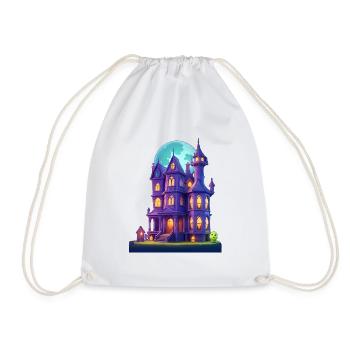 Spooky House - Drawstring Bag - white - Front