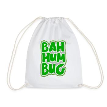 Bah Humbug - Drawstring Bag - white - Front
