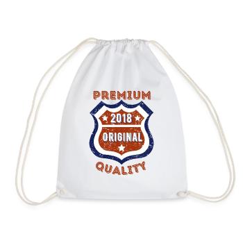 Premium Quality 2018 - Drawstring Bag - white - Front