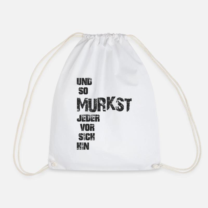 Und so murkst jeder vor sich hin - Turnbeutel - Weiß