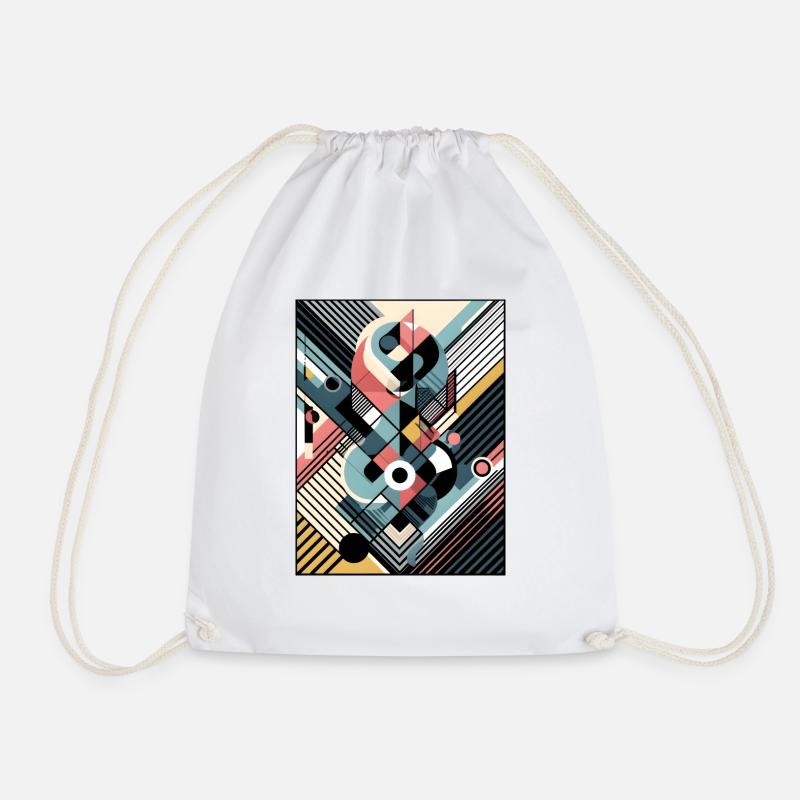 Geometric Symphony - Turnbeutel - Weiß