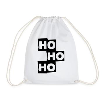 Ho ho ho Christmas - Drawstring Bag - white - Front