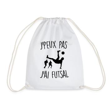 FUTSAL J'PEUX PAS - Sac de sport léger - blanc - Devant