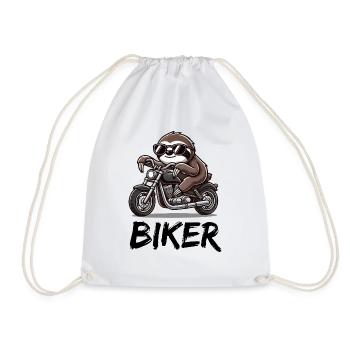 Motard paresseux - Sac de sport léger - blanc - Devant