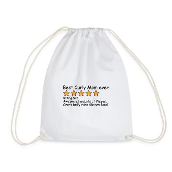 Curly Coated Retriever Mom Mama Mistress Best - Sac de sport léger - blanc - Devant