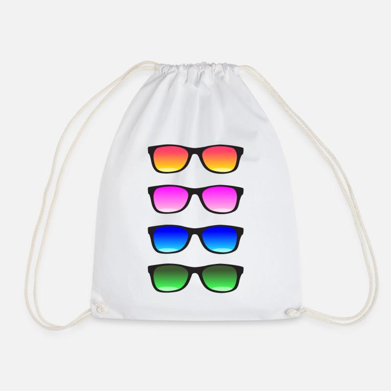 Sunglasses - Drawstring Bag - white