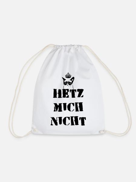 Hetz mich nit - Turnbeutel - Weiß