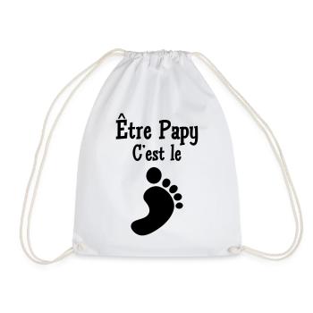 Être Papy c'est le pied ! - Sac de sport léger - blanc - Devant