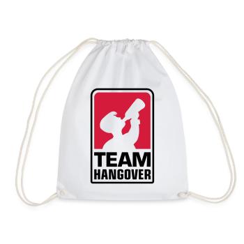 team logo hangover - Turnbeutel - Weiß - Vorne