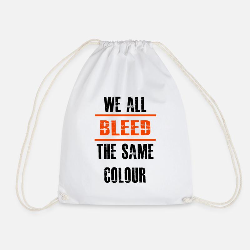 Human rights, equality - Drawstring Bag - white