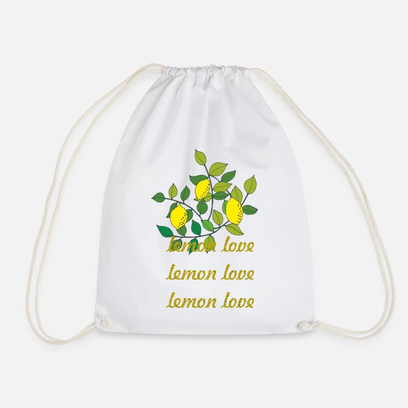 lemon love - Turnbeutel - Weiß