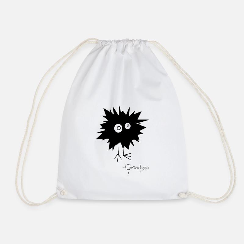 Woolly Beastie flashed © Chyropterum Innoxius - Drawstring Bag - white