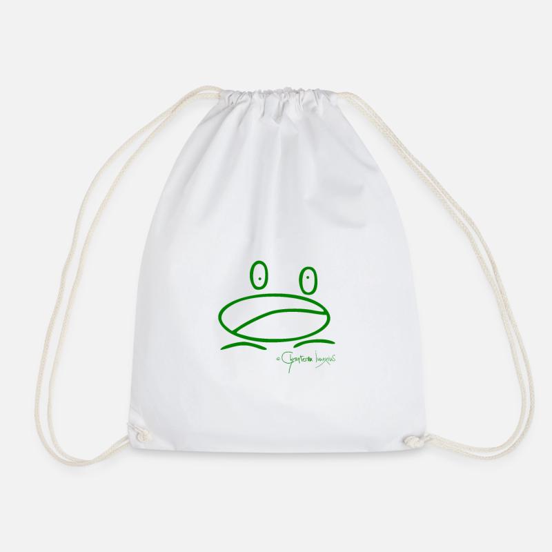 Frogmini © Chyropterum Innoxius - Drawstring Bag - white
